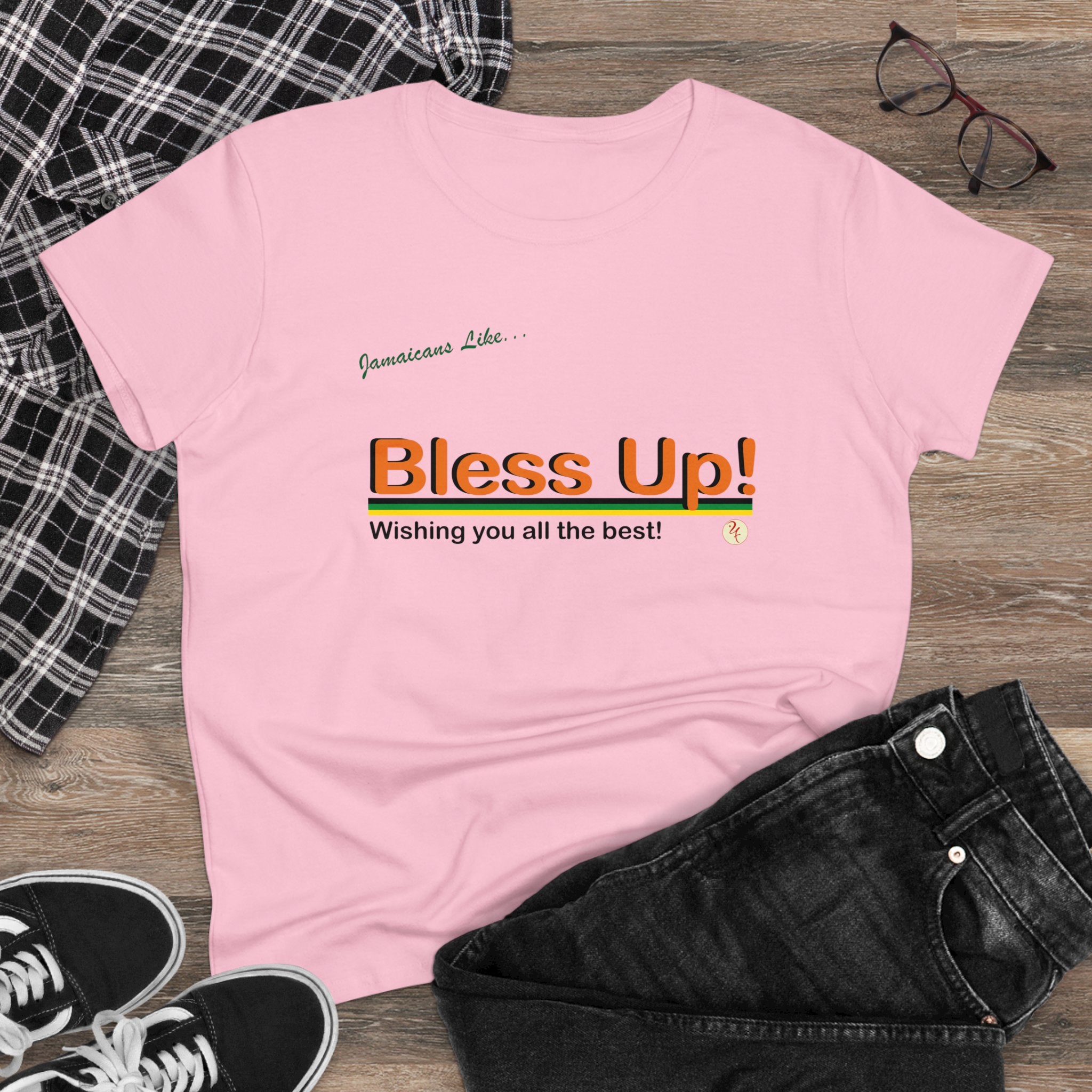 "Bless-up" Women's Midweight Cotton T-Shirt