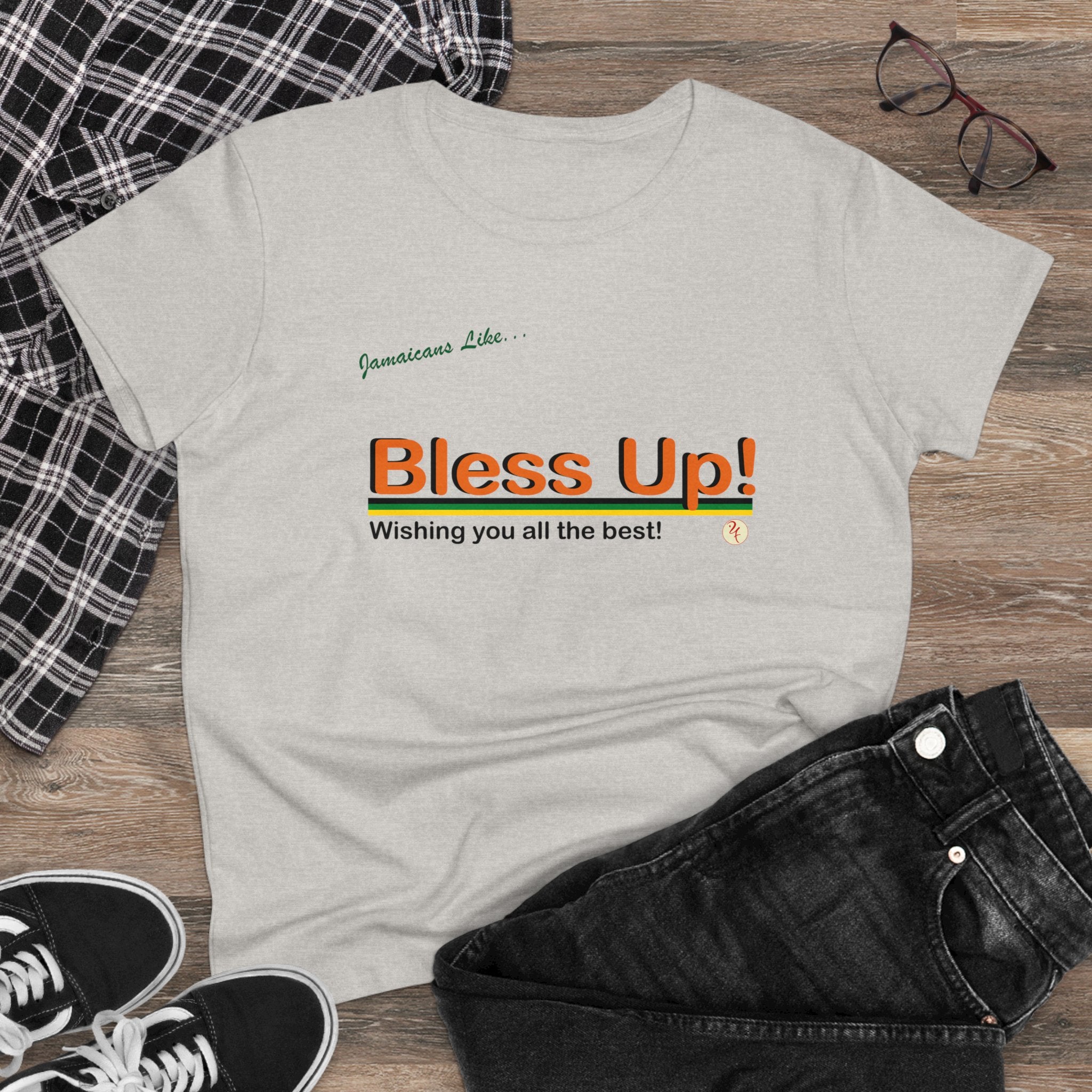 "Bless-up" Women's Midweight Cotton T-Shirt