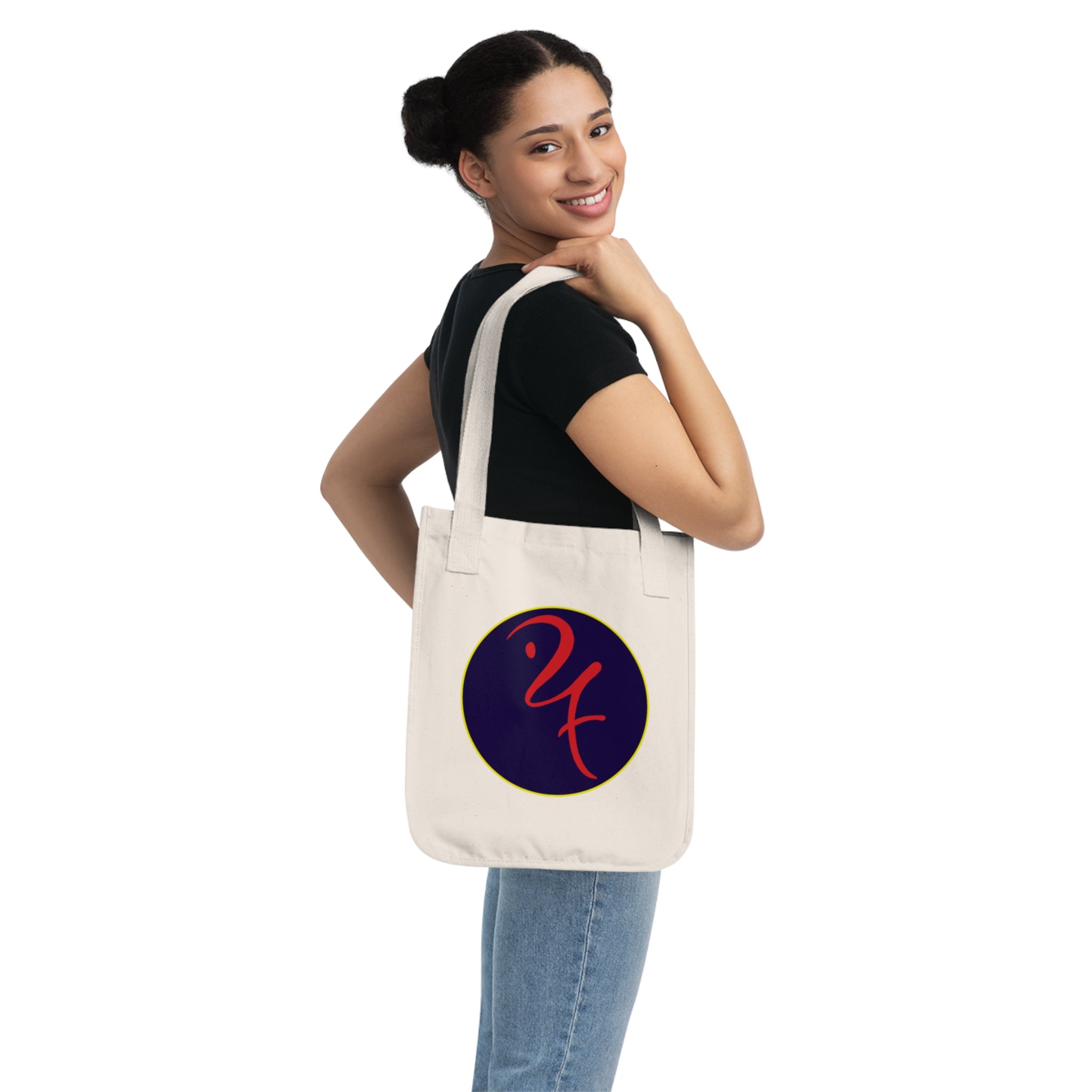 "Divine-Seven Logo" Organic Canvas Tote Bag