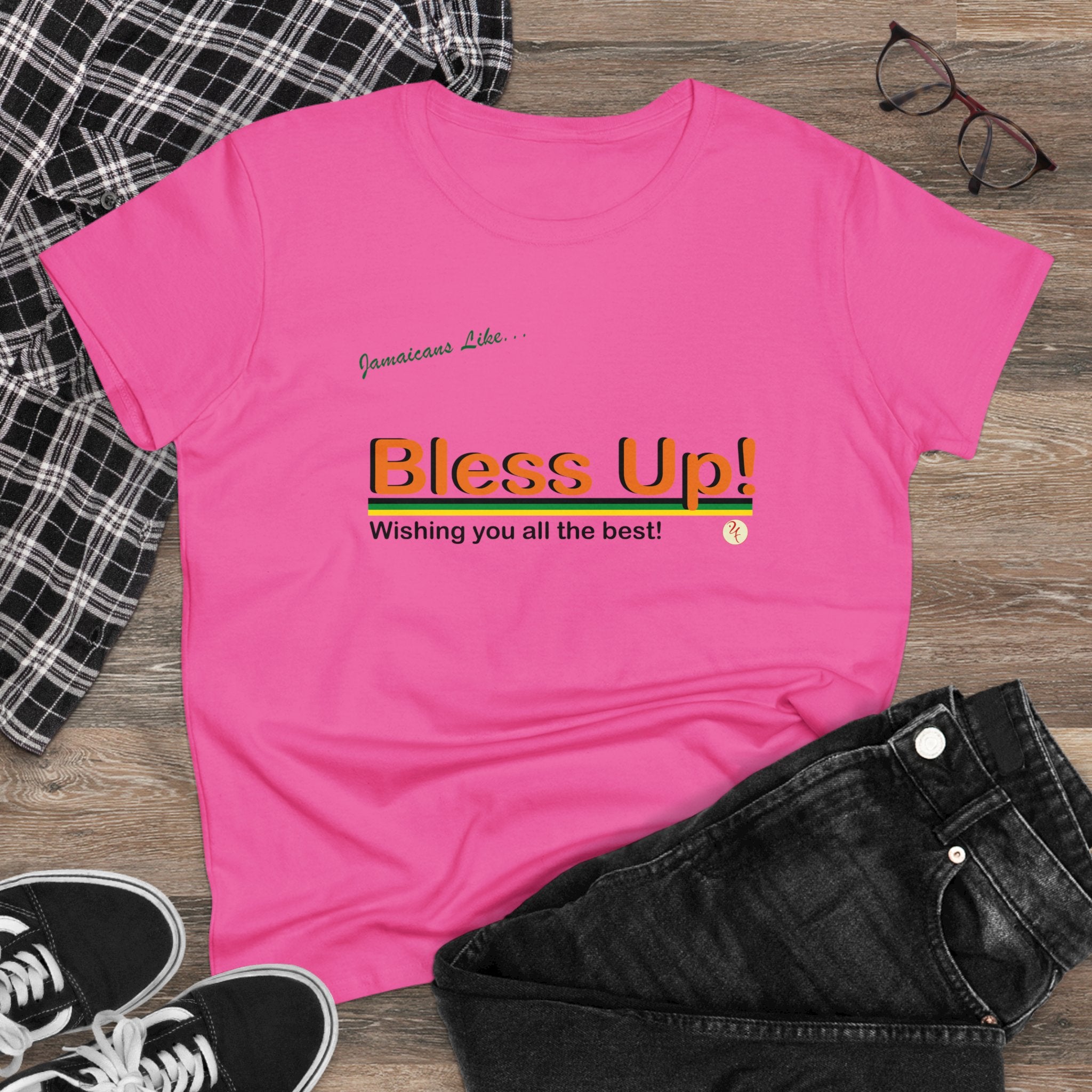"Bless-up" Women's Midweight Cotton T-Shirt