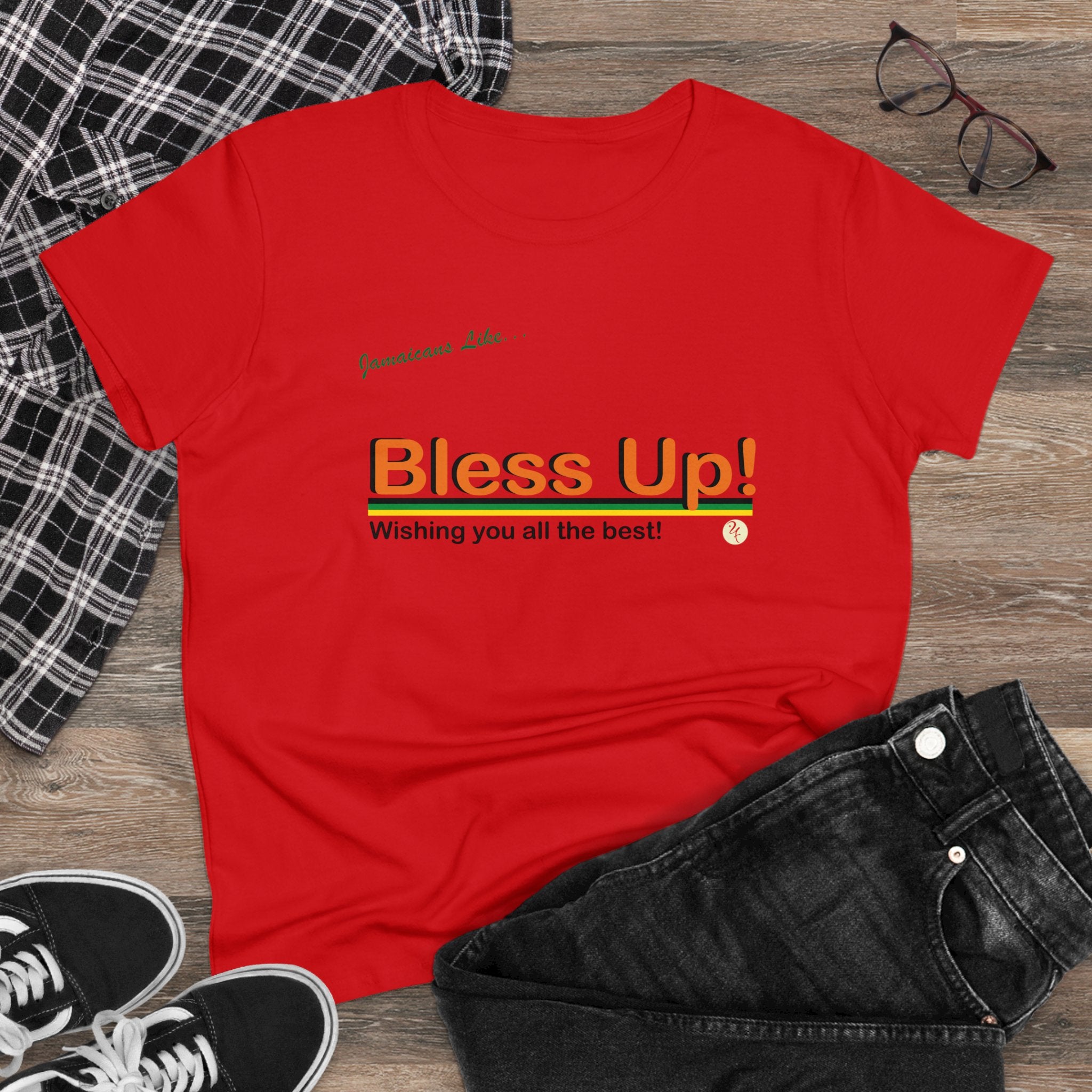 "Bless-up" Women's Midweight Cotton T-Shirt