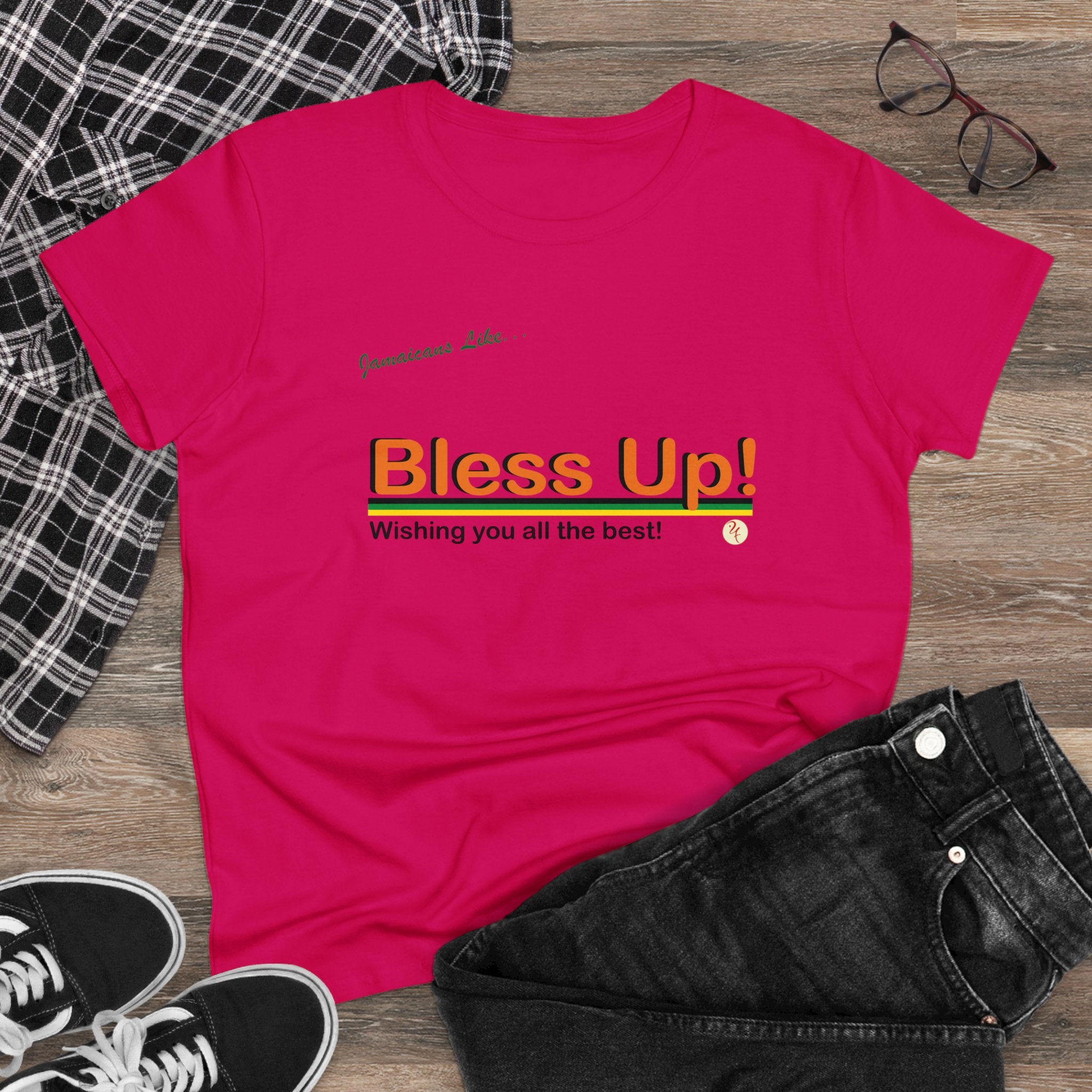 "Bless-up" Women's Midweight Cotton T-Shirt