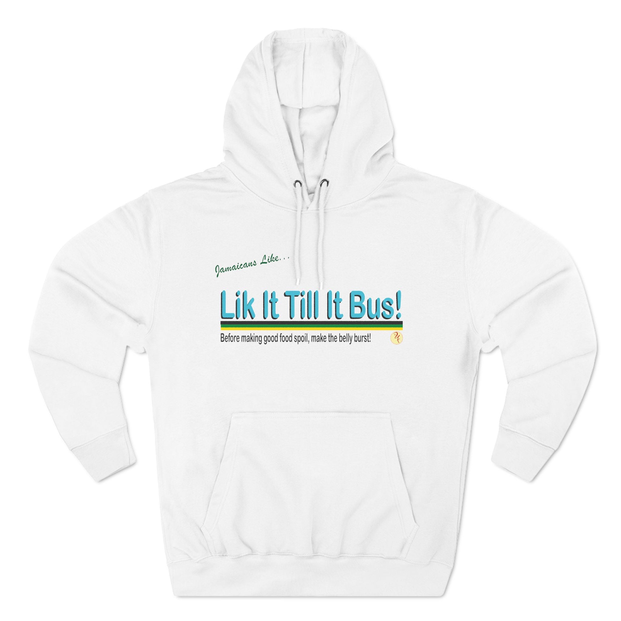 Lik it til it bus -  Three-Panel Fleece Hoodie