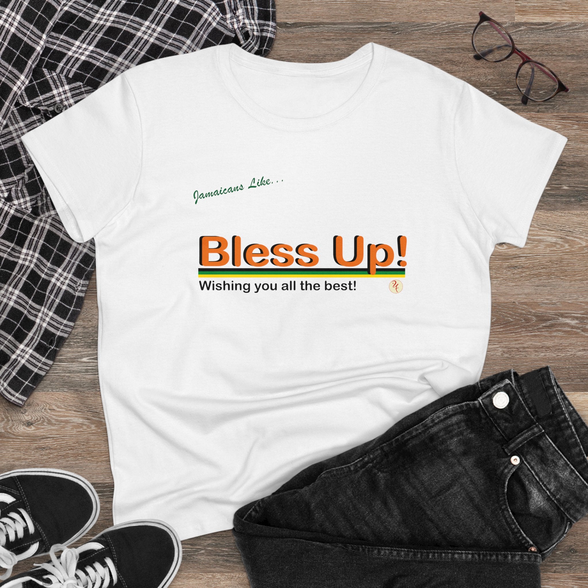 "Bless-up" Women's Midweight Cotton T-Shirt