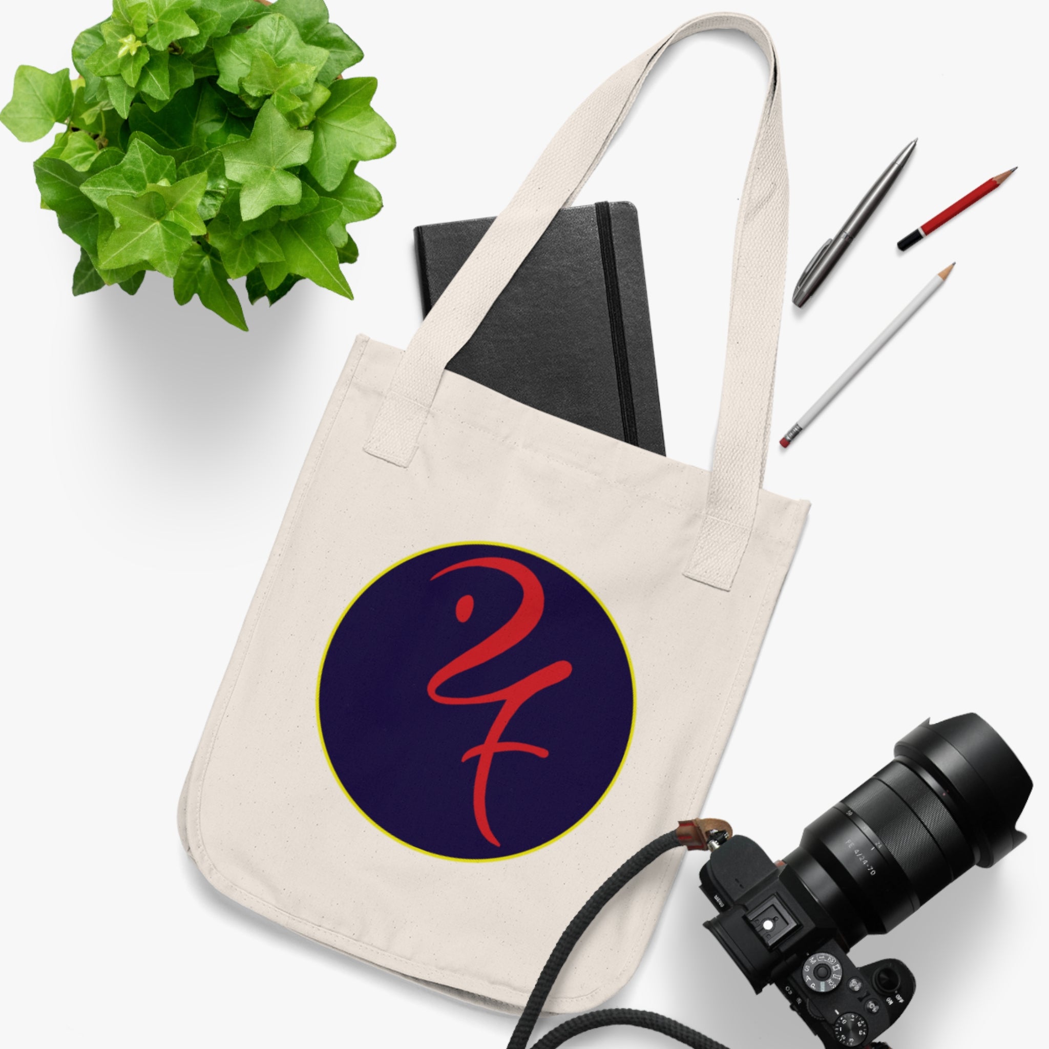 "Divine-Seven Logo" Organic Canvas Tote Bag