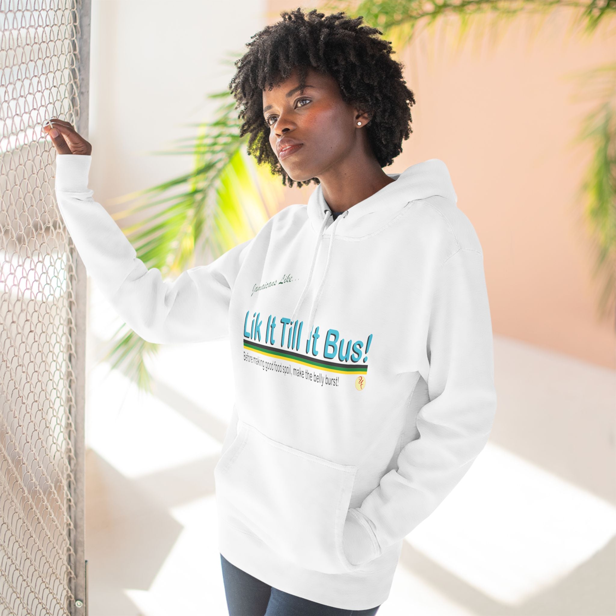 Lik it til it bus - Three-Panel Fleece Hoodie