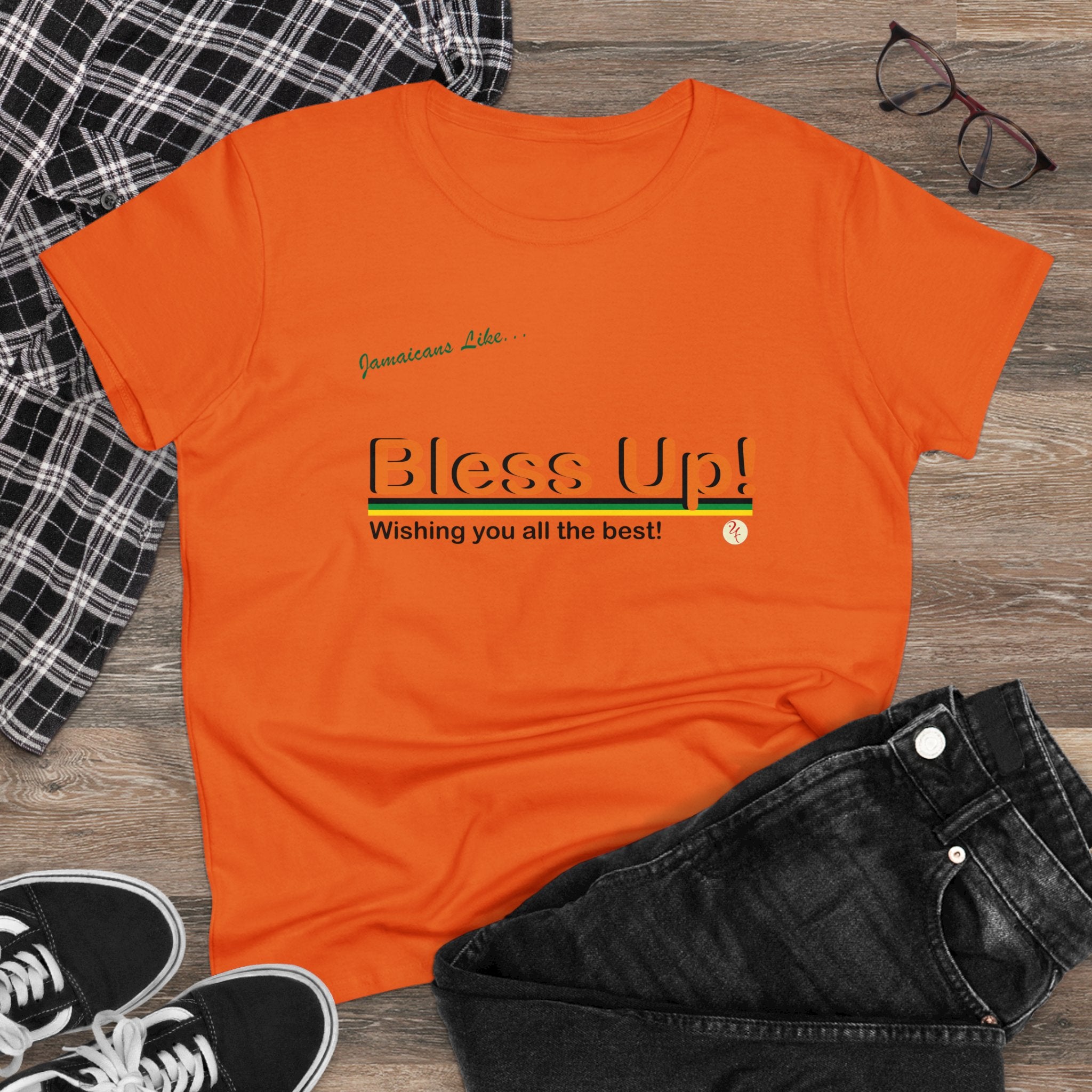"Bless-up" Women's Midweight Cotton T-Shirt
