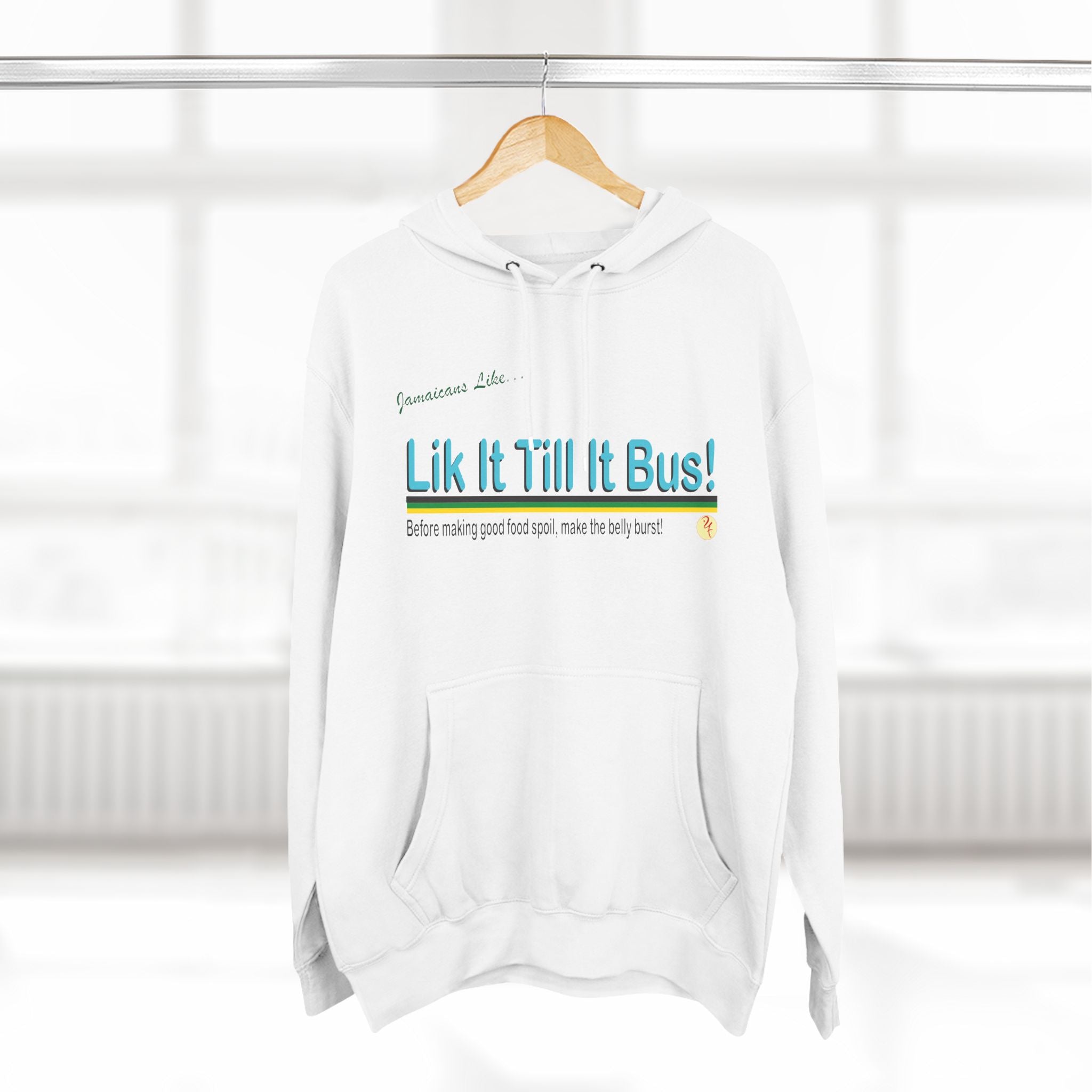 Lik it til it bus - Three-Panel Fleece Hoodie