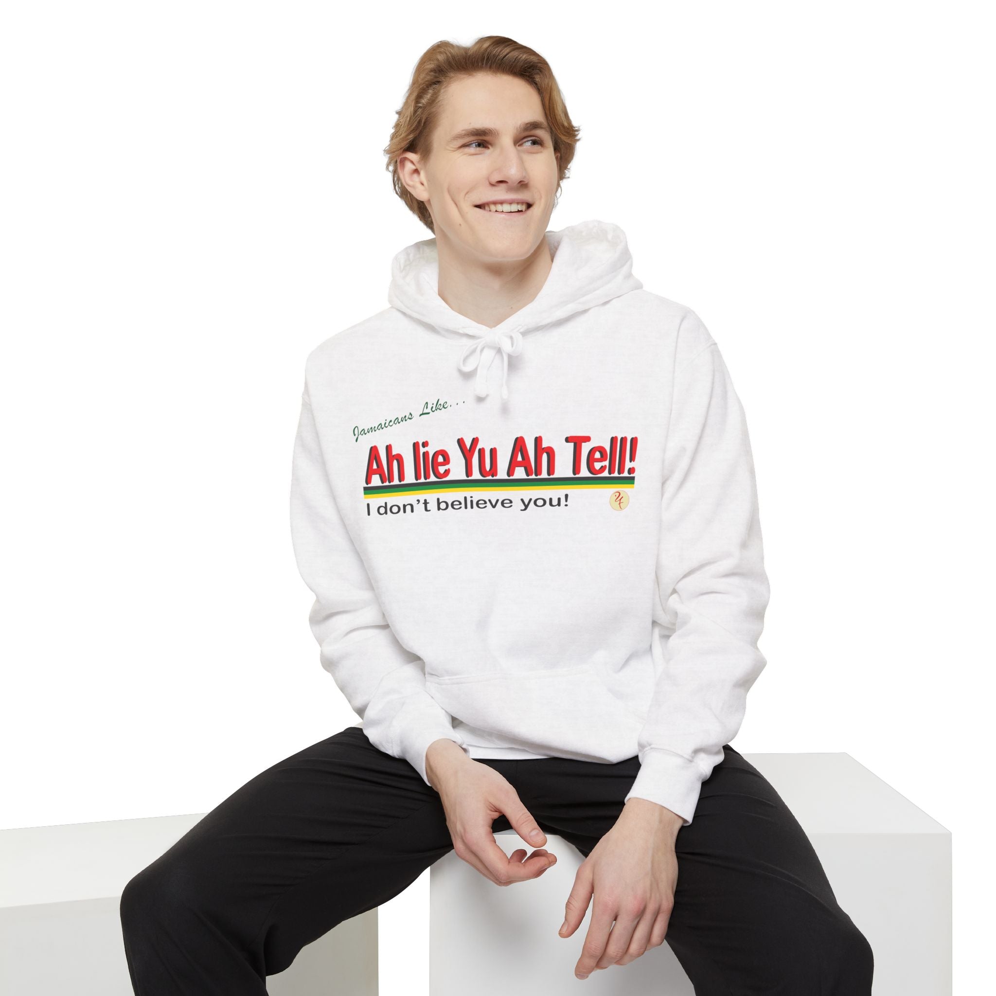 Ah lie yu ah tell - Garment-Dyed Hoodie