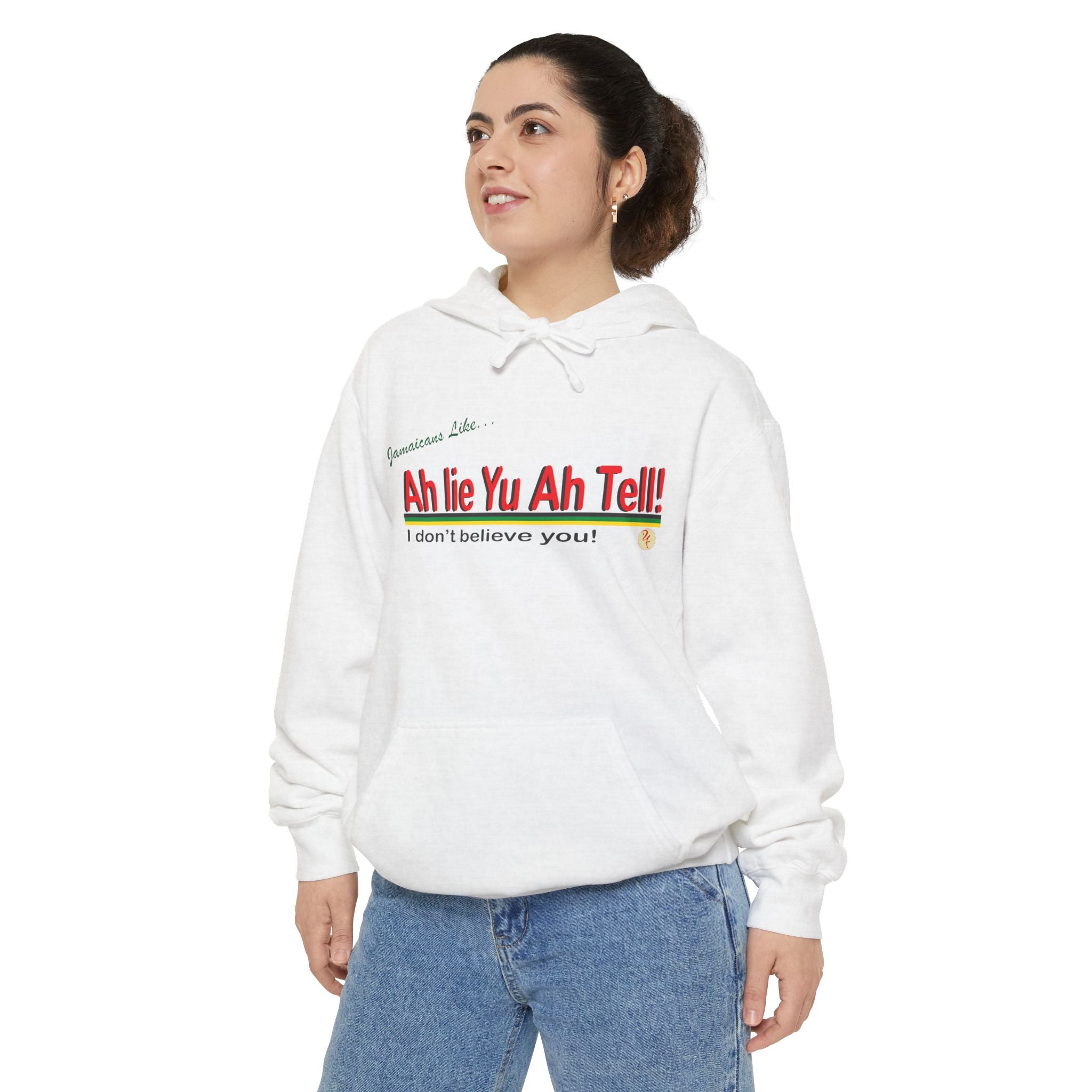 Ah lie yu ah tell - Garment-Dyed Hoodie